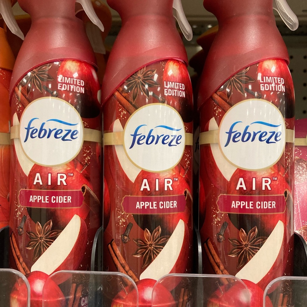 Set of 3 Febreze Air Freshener Spray Apple Cider
